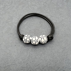 Girls Soccer Party Favors - Sport Ball Charm Bracelets Set of 4