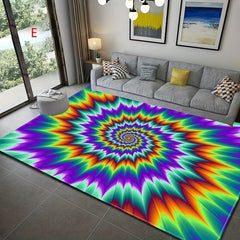Soft Fluffy Shaggy Area Rug Large Bedside Carpet Indoor Decor Trap Illusion