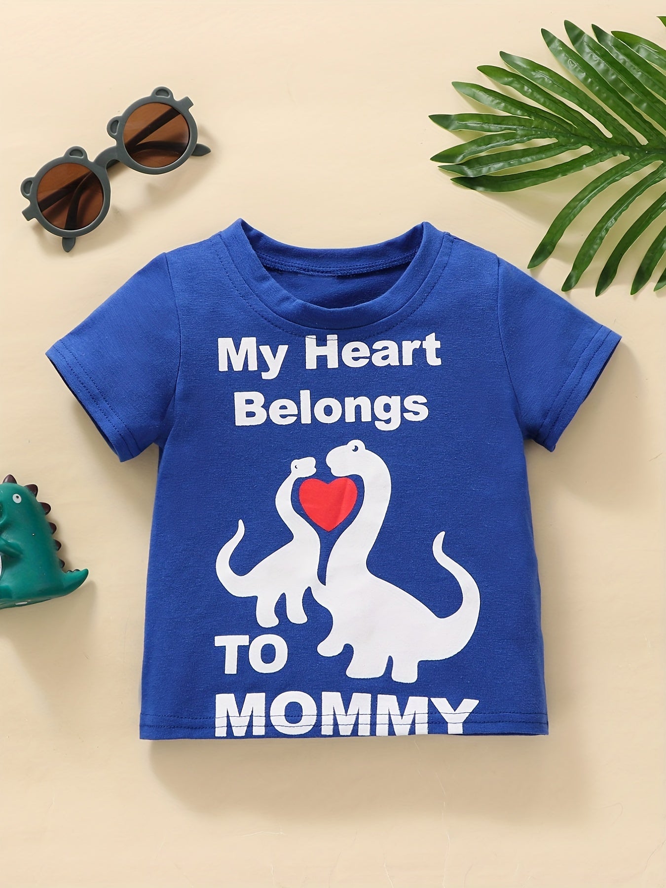 Baby Boys Dino Graphic Tee for Spring Summer