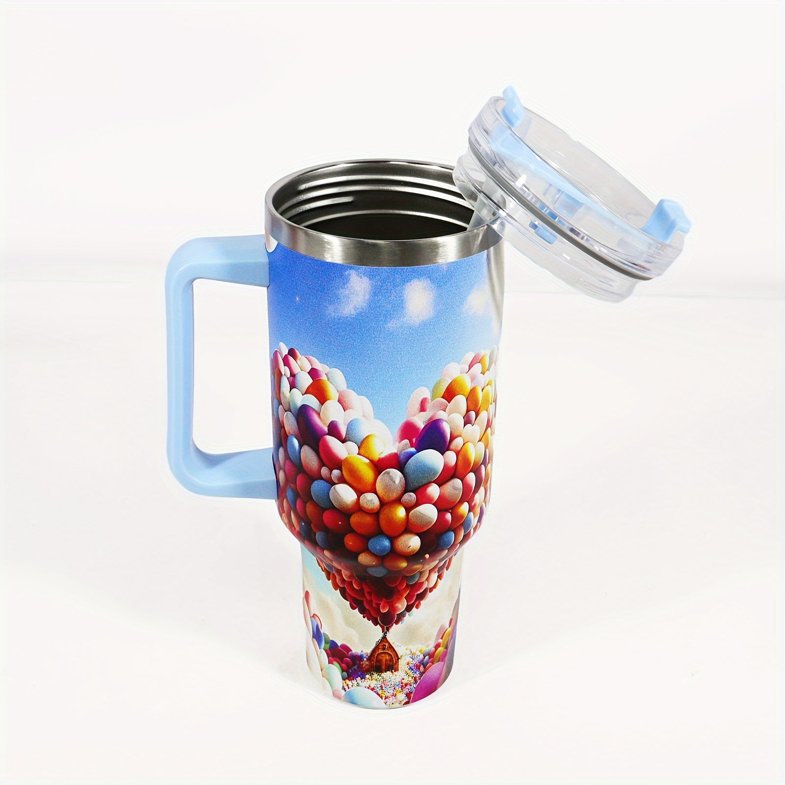 40oz Stainless Steel Water Bottle Insulated With Handle And Lid