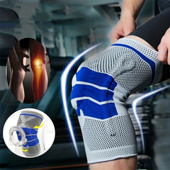 Silicone Spring Full Knee Protector Inner Side Patella Compression Meniscus