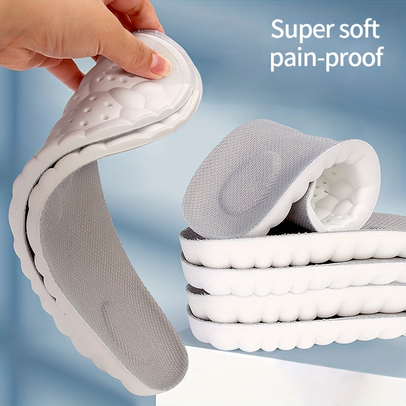 Sports Insoles Soft Breathable Shock Absorbing Pads Orthopedic Foot Care