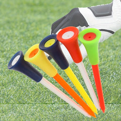 10 Pcs 83mm Rubber Golf Tees w/ Ball Holder