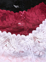 3 Pack Lace Boyshorts Panties Women's Lingerie