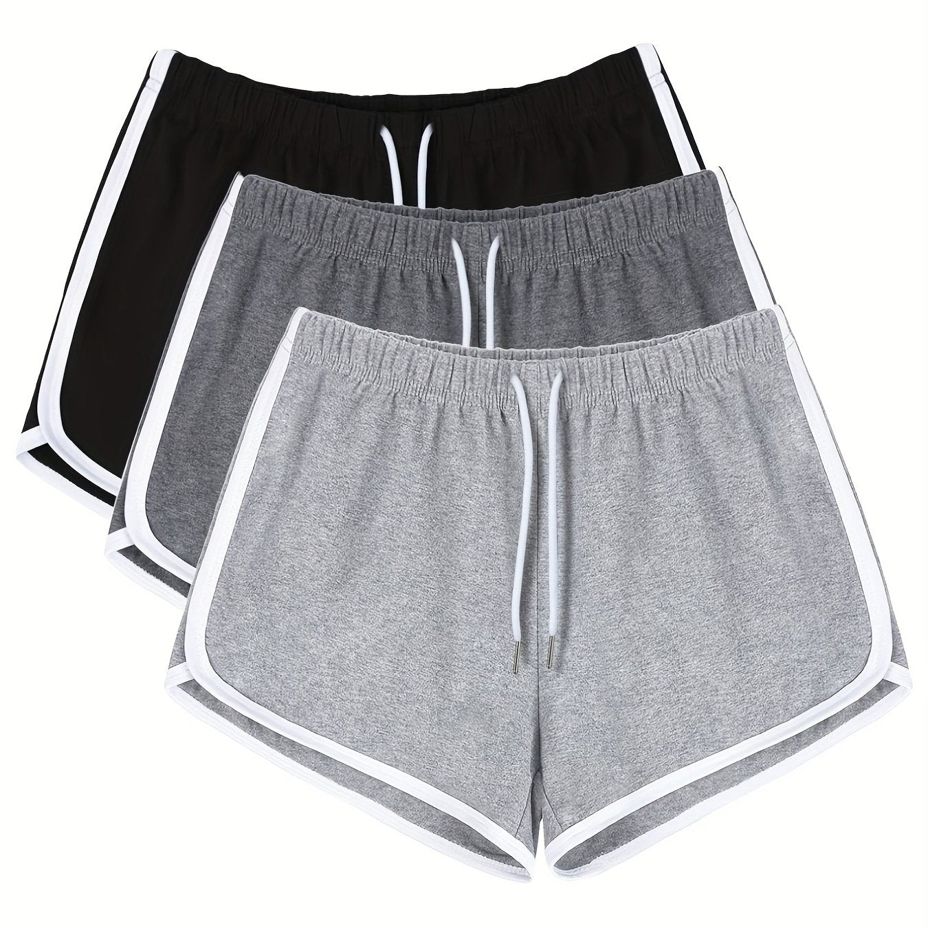 3pcs Women's High Waist Athletic Running Shorts Soft And Comfortable