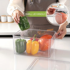 6pcs Refrigerator Storage Box Transparent Food Fresh keeping Box