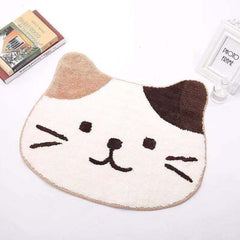 Cat Floor Mat Non-slip Absorbent Quick Drying Foot Mat Bathroom Mat