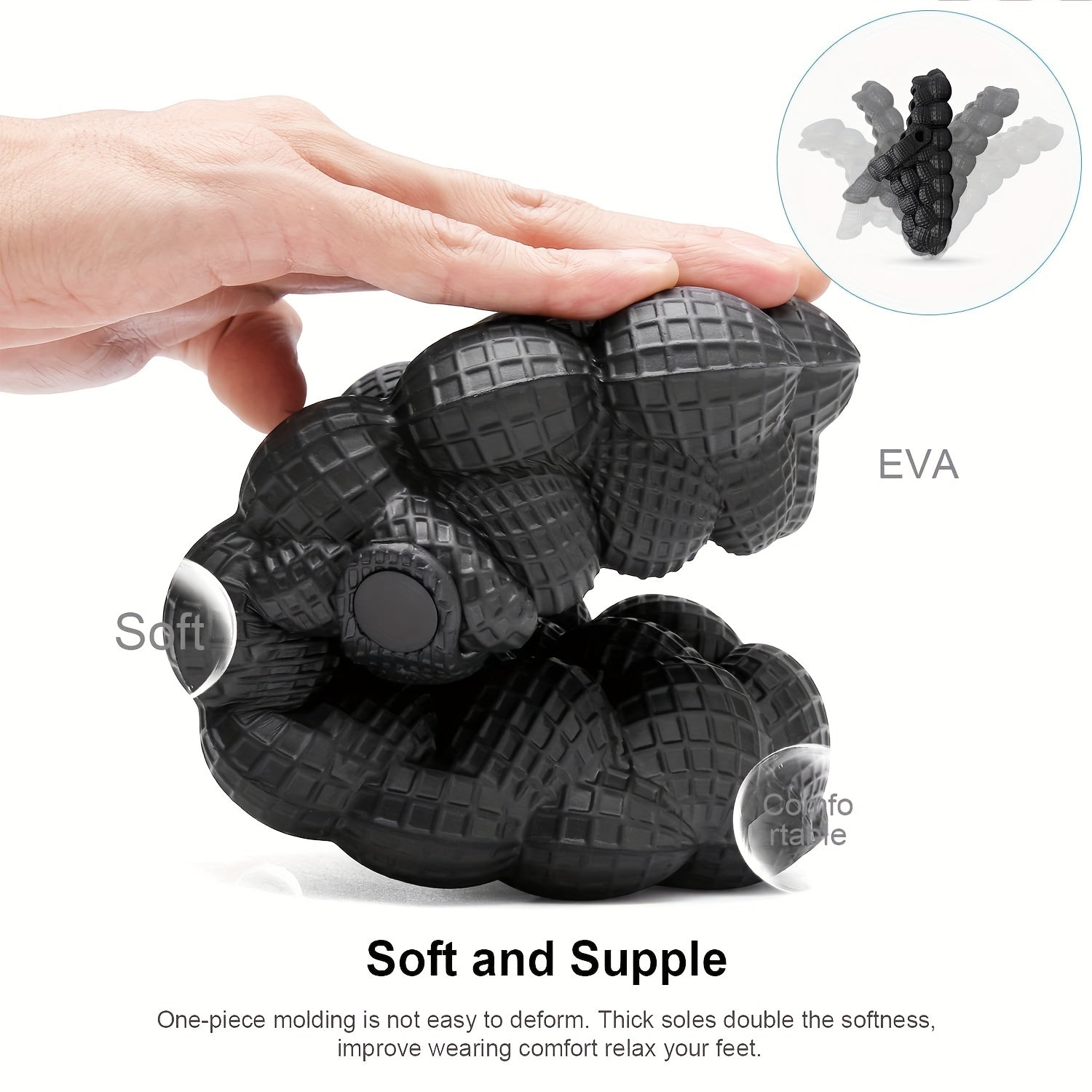 Men's Massage Bubble Clogs Non-slip Spa Slides Slippers