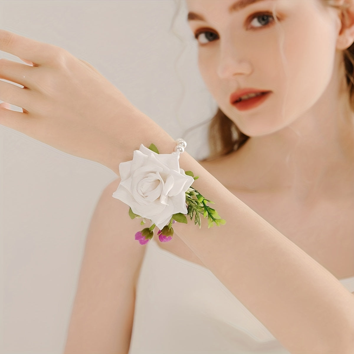 Rose Wrist Corsage Wedding Bride Bridesmaids Corsages