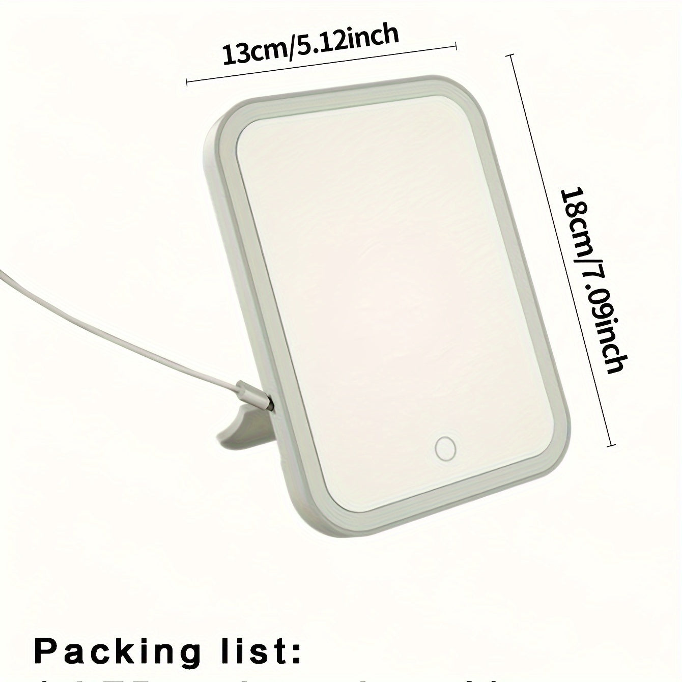 LED Light Vanity Mirror with Foldable Design