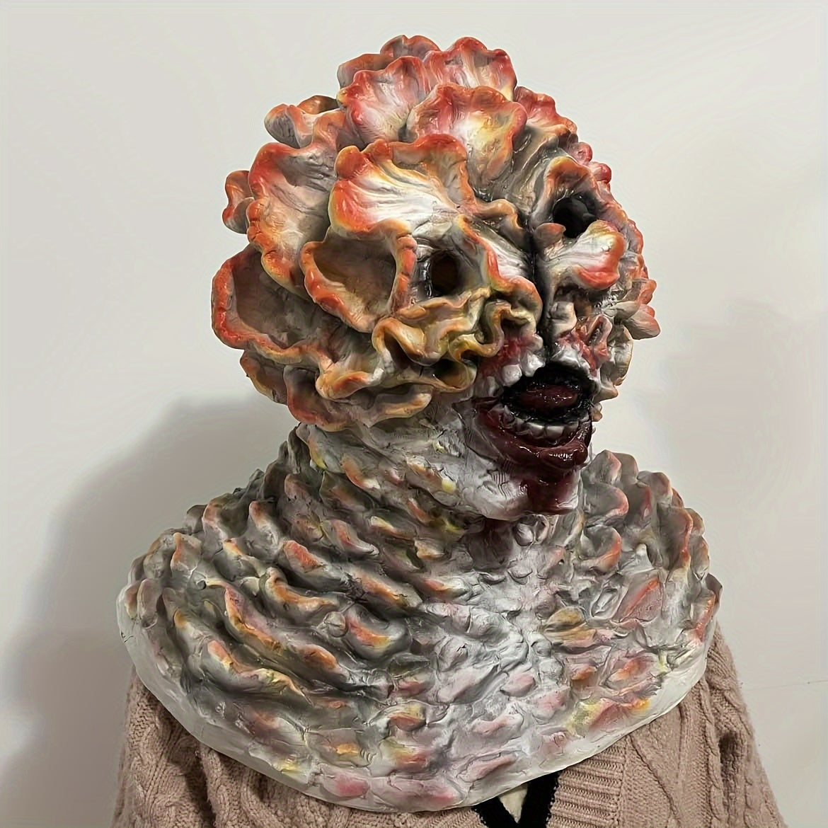Scary Mushroom Clickers Mask Cosplay Full Head Horri Overhead Mask