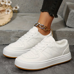 Women's Lace-Up Low Top Platform Sneakers