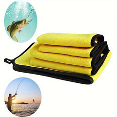 Fishing Towel Double sided with Carabiner Wash Towel