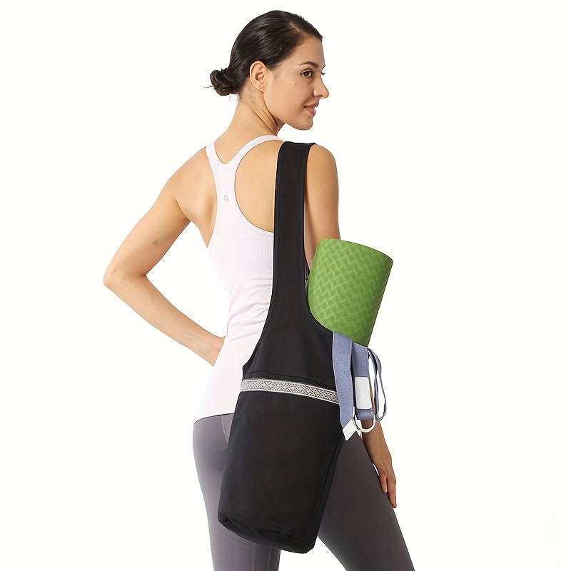 Multicolor Canvas Yoga Shoulder Bag Fitness Accessories Storage Bag