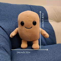 Adorable Shark & Wooden Plush Figures Mixed Character Decor Gift