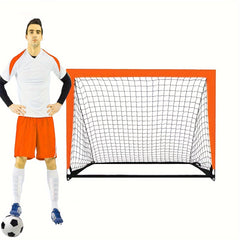 Portable Football Goal Net Foldable Mobile Football Shooting Trainer
