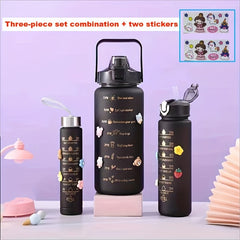 High Temp Resistant Gradient Water Cup 2000ml Leak-Proof Portable