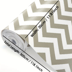 Brown & Striped Drawer Mat Shelf Liners - Cabinet & Drawer Liner Roll