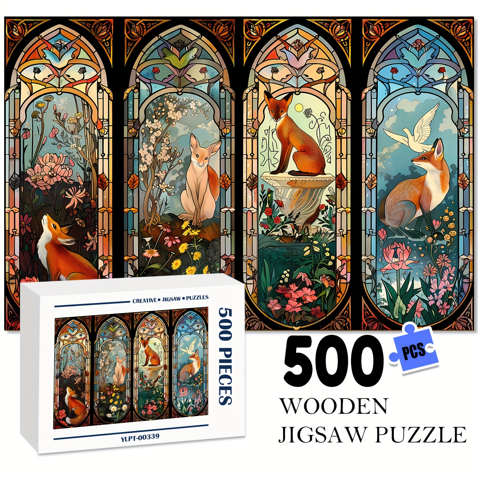 Wooden Jigsaw Puzzle 500-1000pcs Durable Portable Mixed Artist