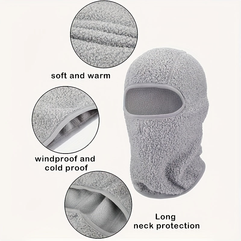 Winter Windproof Full Face Plus Velvet Mask for Outdoor Activities