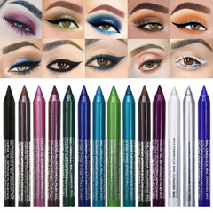 Waterproof Non Smudge Eyeliner 15 Eye Shadow Pen Cosmetics Makeup Tools