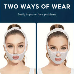 V Shape Face Bandage Double Chin Lift Firming Sagging Prevention Mask