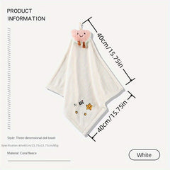 Coral Velvet Hand Towel Quick Dry Absorbent Soft Towel
