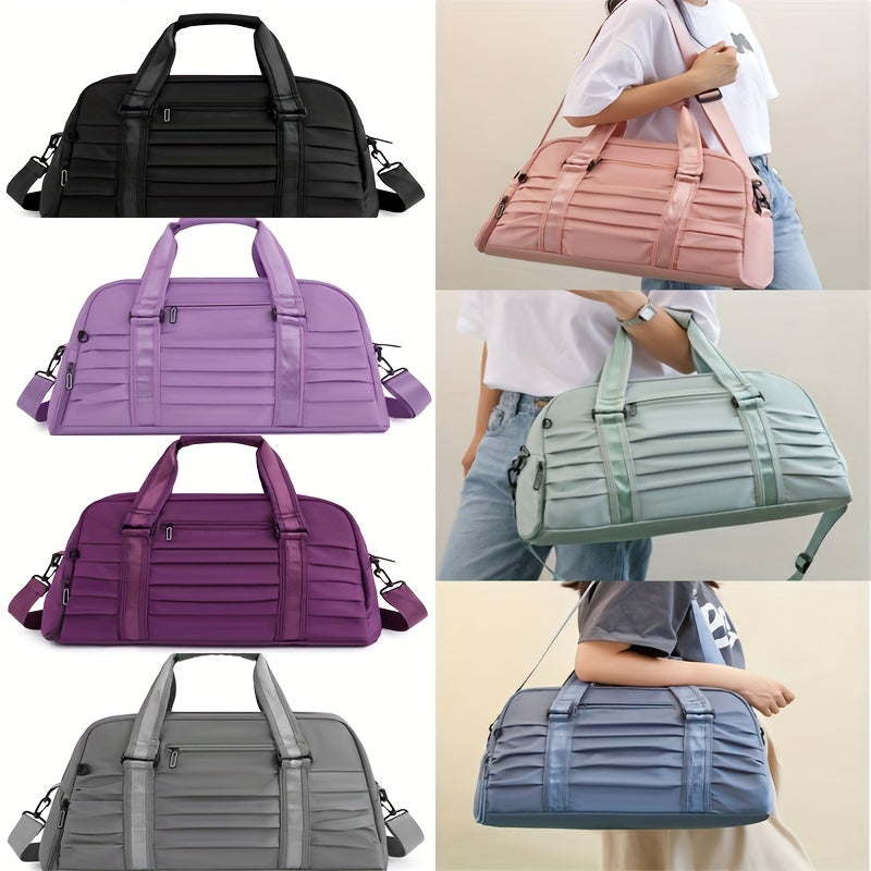 Women's Portable Luggage Bag Wet Dry Separation Fitness Bag Yoga Swimming