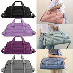 Women's Portable Luggage Bag Wet Dry Separation Fitness Bag Yoga Swimming