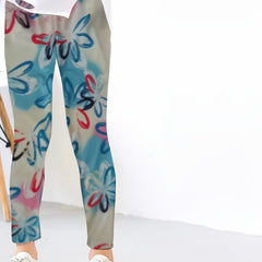 Girls Tie Dye Flower Print Leggings All Season Gift