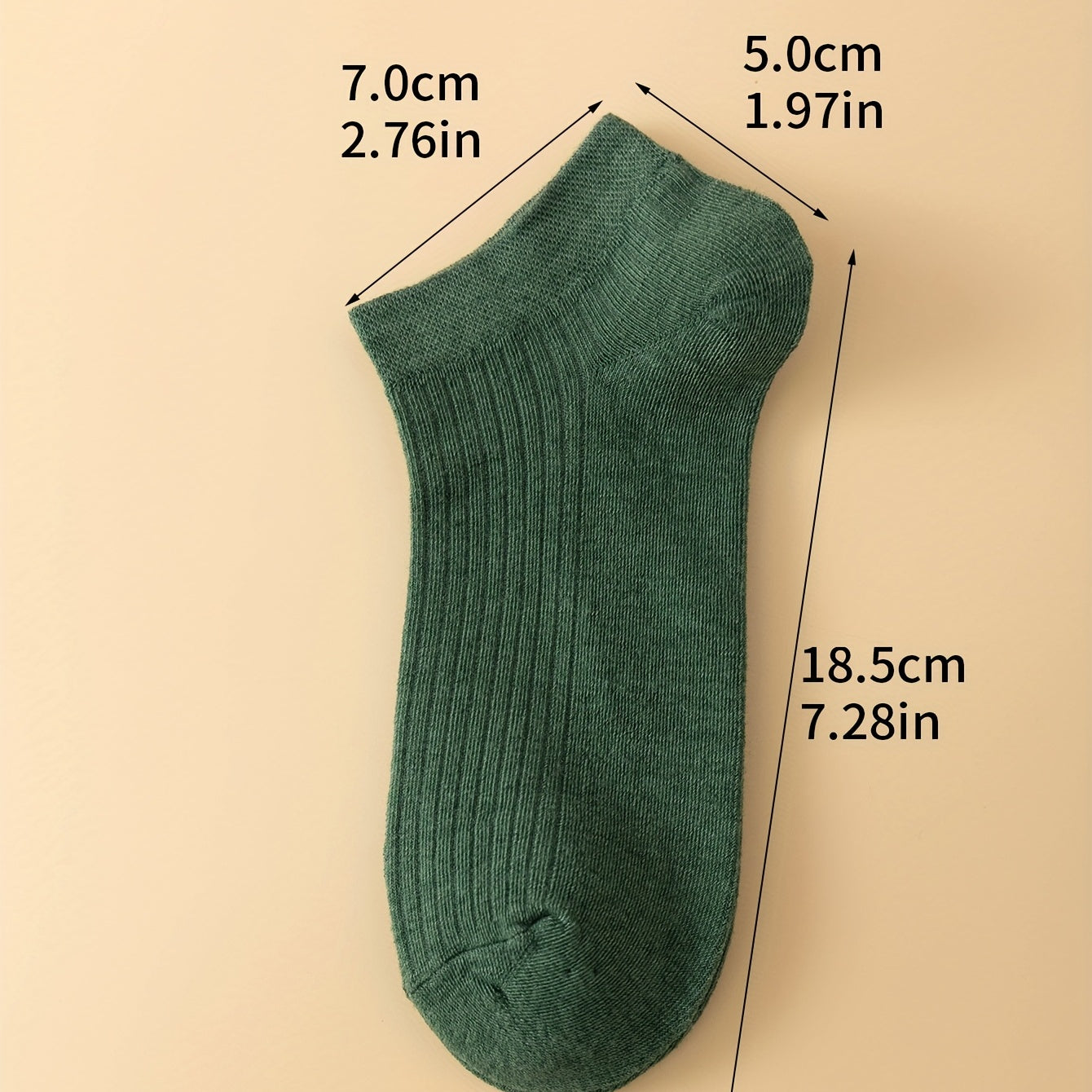 5 Pairs Dark Cotton Socks
