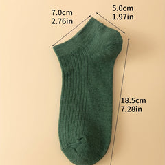 5 Pairs Dark Cotton Socks