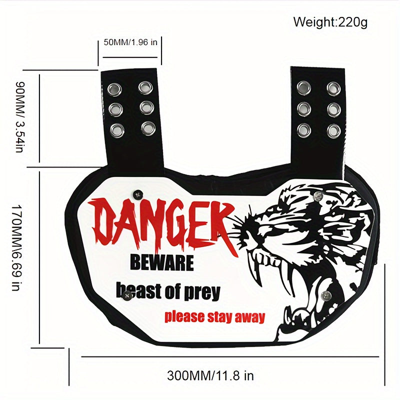 Football Back Plate Universal Protective Back Plate For Football Players