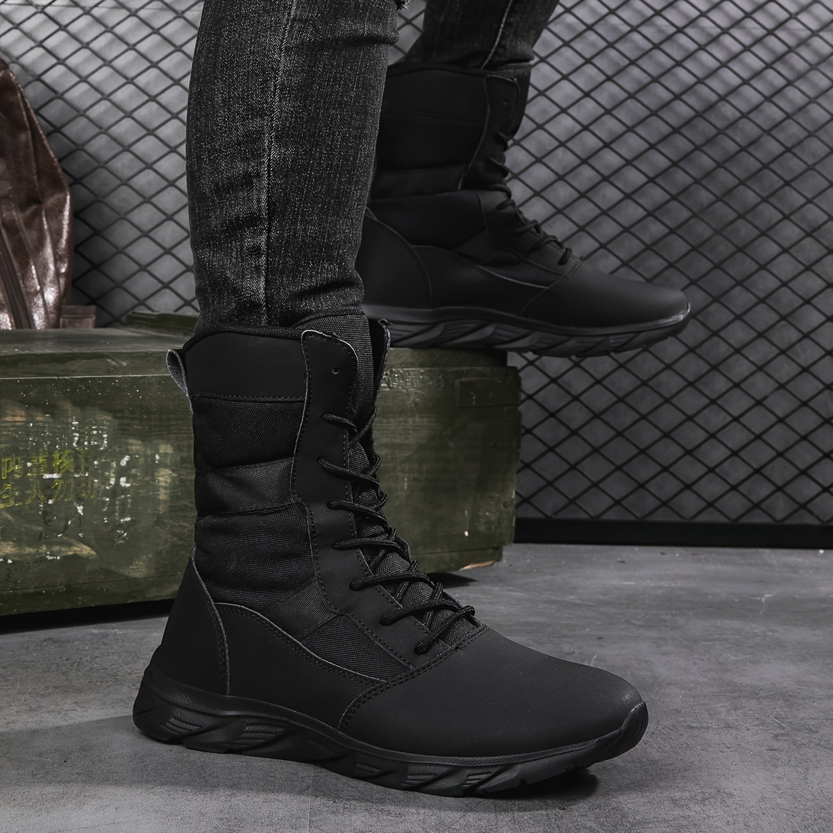 Military Combat Boots Breathable High Top Tactical Boots
