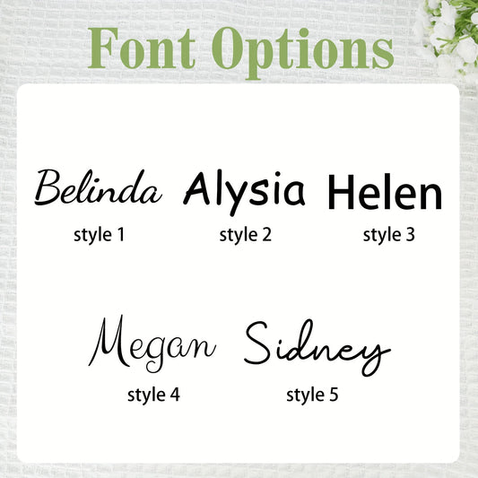 Custom Holographic Name Transfer Stickers for Cups and Laptops