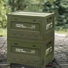 50L 13 2Gallons Folding Storage Bin Outdoor Camping Supplies