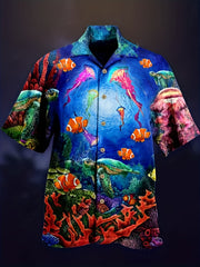 Men's All Over Printed Band T Shirt Hip Hop Concert Hawaiian Beach Short Sleeve