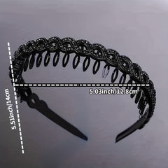 Red Waves Hair Band Anti-Slip Face Washing Hair Clip