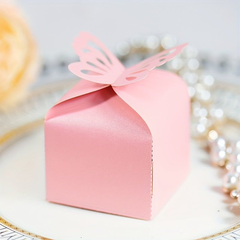 10pcs Creative Pearlescent Paper Butterfly