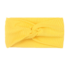 Baby Girls Casual Candy Ribbed Twist Headband Soft Wide Headband