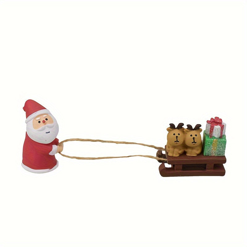 Santas Sleigh Car Christmas Decoration Ornament Gift for Friends