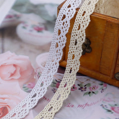 5 Yards Cotton Lace Trim Ribbon for Bridal Wedding Decoration DIY Craft