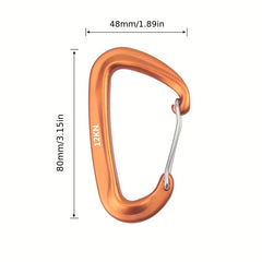6pcs 12KN Heavy Duty Carabiner Clips Aluminum for Camping Hammock Keychain