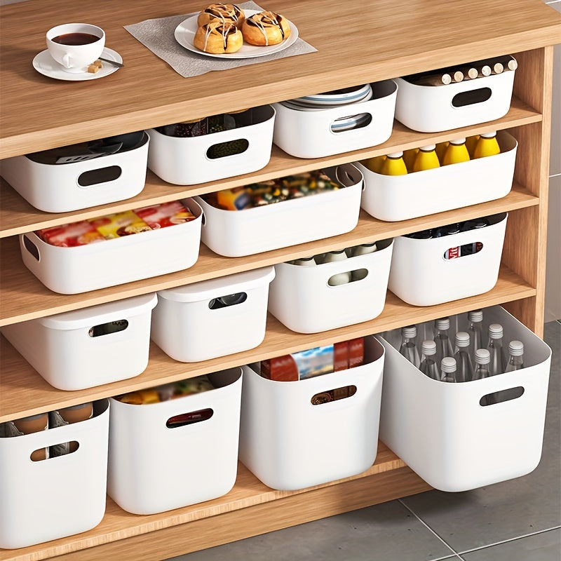 Storage Box with Lid Bathroom Shower Supplies Basket Plastic Container