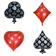 Poker Card Cube Aluminum Film Balloon for Birthday Party Decoration