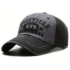 NYS Embroidery Patch Baseball Cap Vintage Distressed Dad Hat