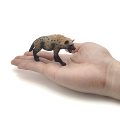 Realistic African Leopard Dog Figurine Wildlife Model Detailed Fur Desktop Decor