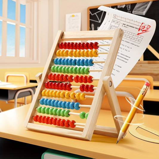 Wooden Addition Subtraction Calculator Kids Arithmetic Enlightenment