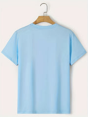 Big Smile Men's Graphic Crew Neck Tee Casual Comfy Tshirt