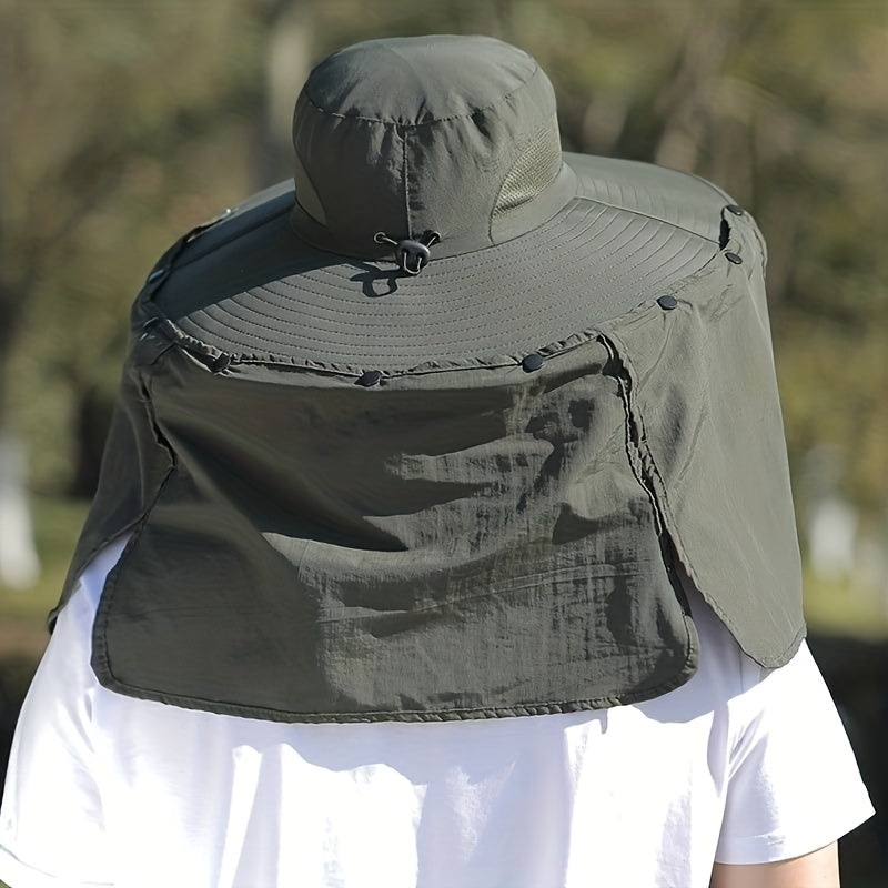 Men's UV Protection Bucket Hat Quick Drying for Outdoor Activities